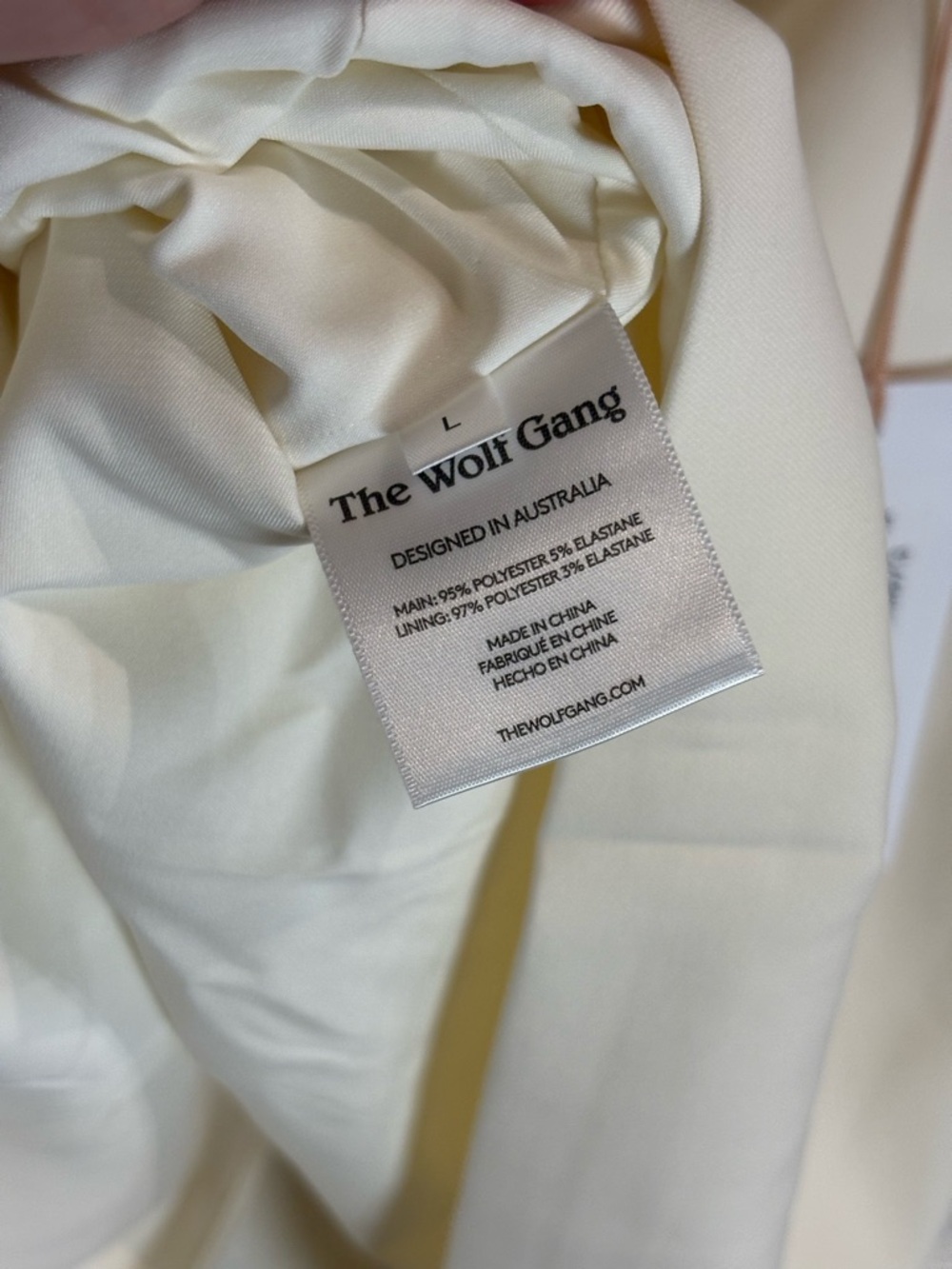 The Wolf Gang Irida Vest Dress in Ivory Size - Picture 10 of 10